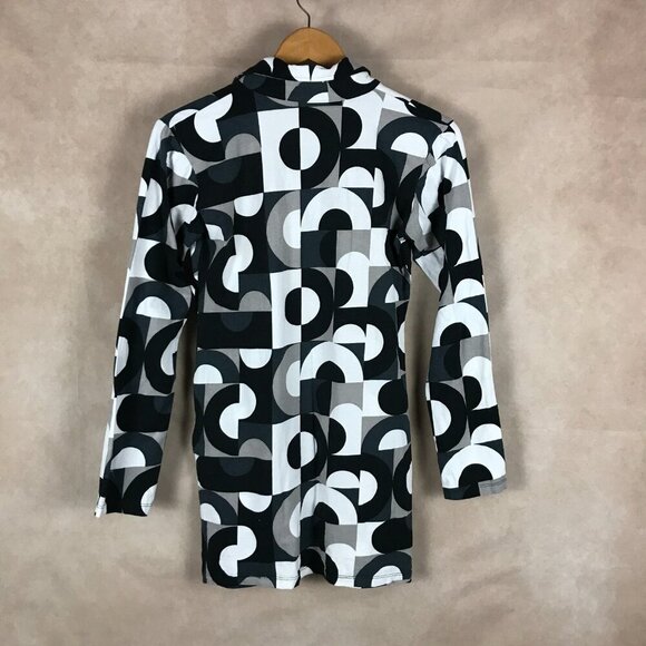 MOTEL Kaleidoscope Partial Button-Front Tunic NEW Large - Picture 5 of 7